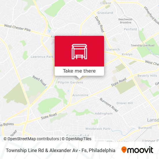 Mapa de Township Line Rd & Alexander Av - Fs