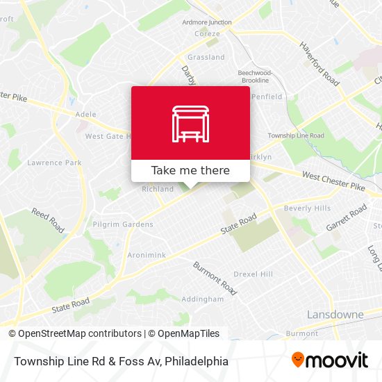 Township Line Rd & Foss Av map