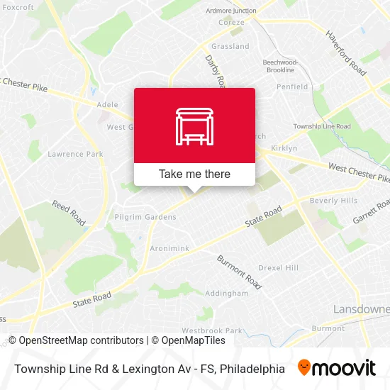 Township Line Rd & Lexington Av - FS map