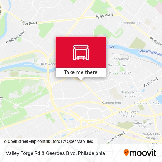 Mapa de Valley Forge Rd & Geerdes Blvd