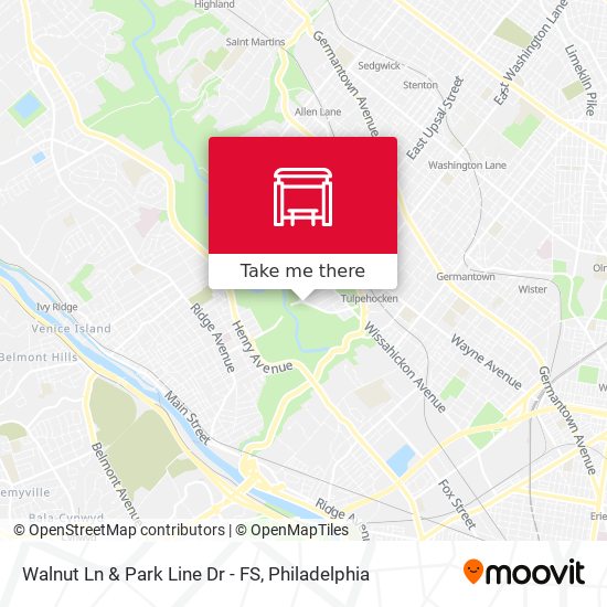 Mapa de Walnut Ln & Park Line Dr - FS