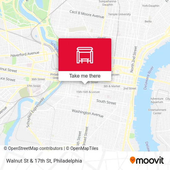 Mapa de Walnut St & 17th St