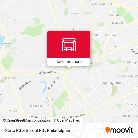 Mapa de State Rd & Sproul Rd