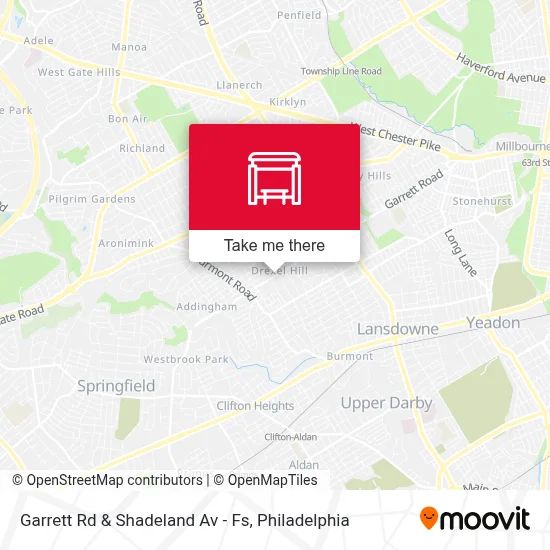 Garrett Rd & Shadeland Av - Fs map