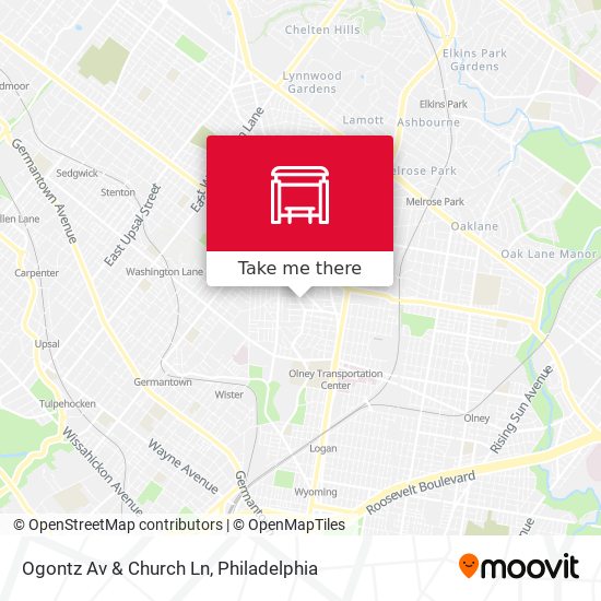 Mapa de Ogontz Av & Church Ln