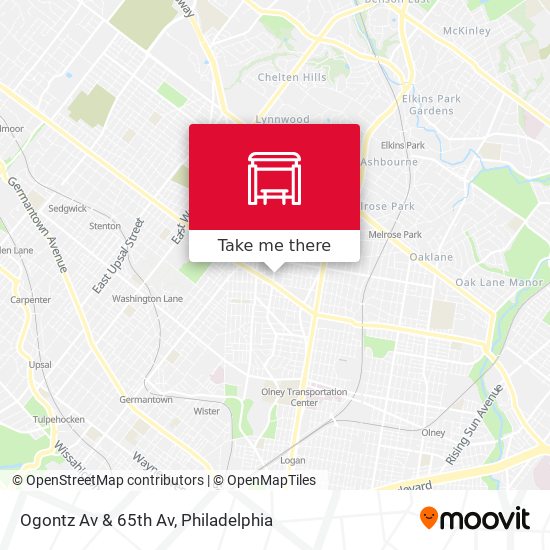 Ogontz Av & 65th Av map