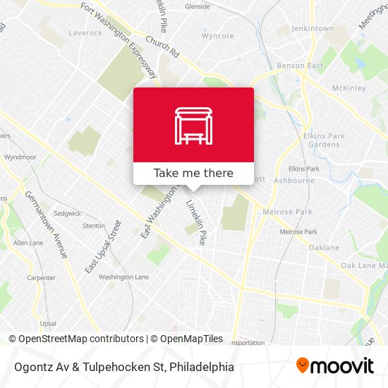 Mapa de Ogontz Av & Tulpehocken St