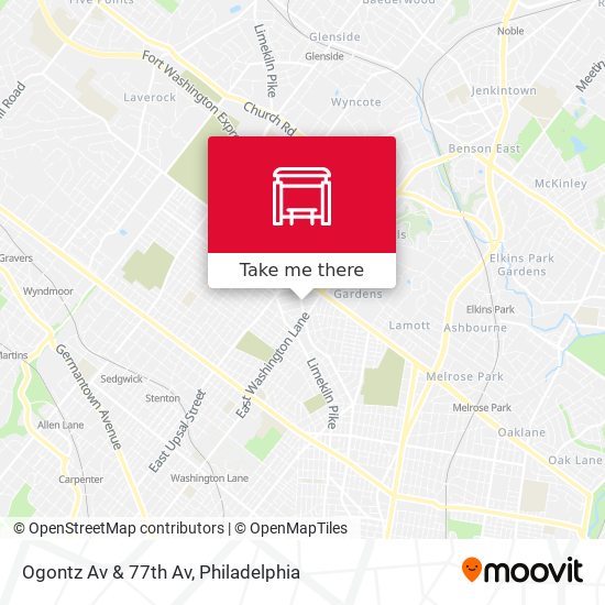Mapa de Ogontz Av & 77th Av