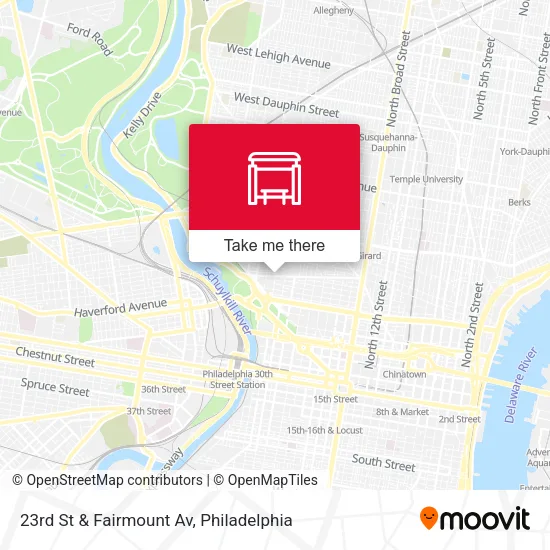 Mapa de 23rd St & Fairmount Av