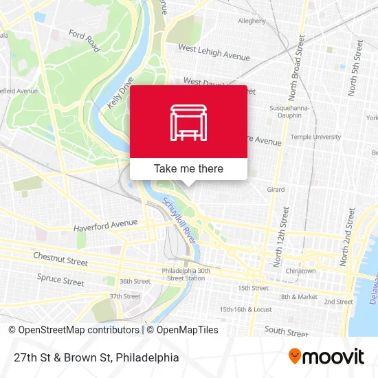 27th St & Brown St map