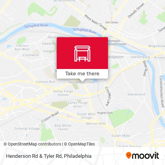 Henderson Rd & Tyler Rd map