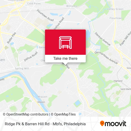 Ridge Pk & Barren Hill Rd - Mbfs map