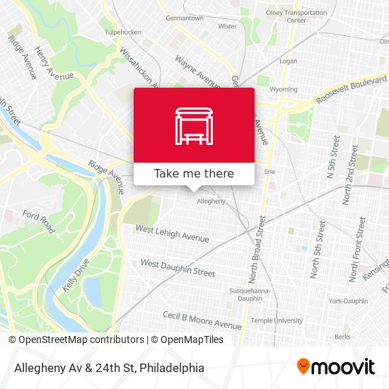 Mapa de Allegheny Av & 24th St