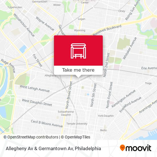 Mapa de Allegheny Av & Germantown Av