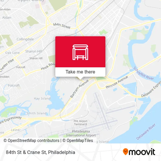 84th St & Crane St map