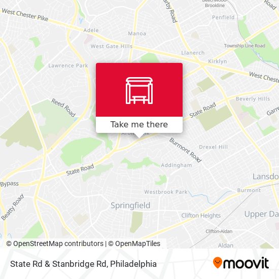 State Rd & Stanbridge Rd map