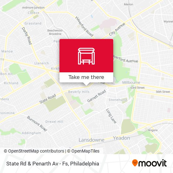 State Rd & Penarth Av - Fs map