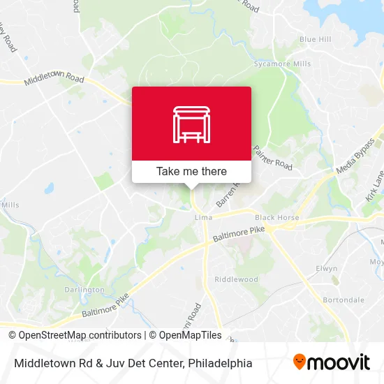 Middletown Rd & Juv Det Center map