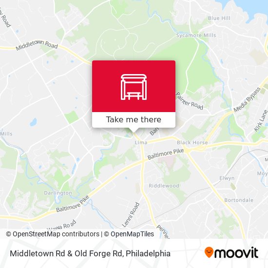 Middletown Rd & Old Forge Rd map