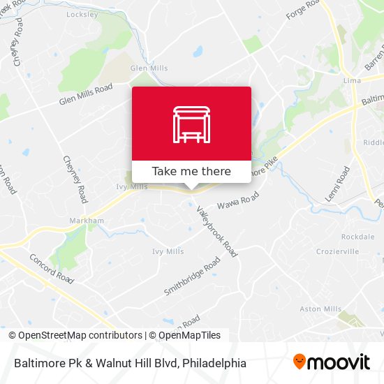Mapa de Baltimore Pk & Walnut Hill Blvd