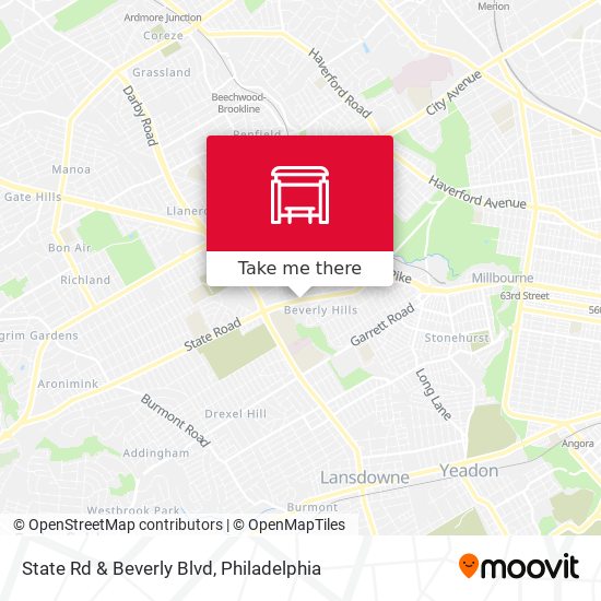 State Rd & Beverly Blvd map