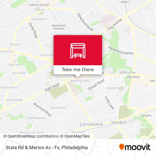 State Rd & Merion Av - Fs map