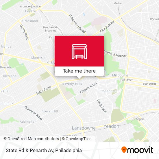 Mapa de State Rd & Penarth Av
