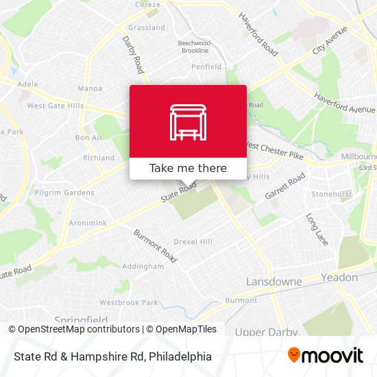 State Rd & Hampshire Rd map