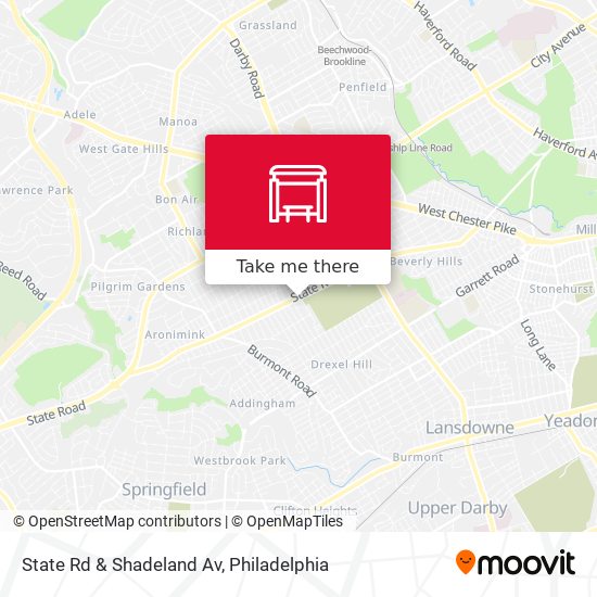State Rd & Shadeland Av map