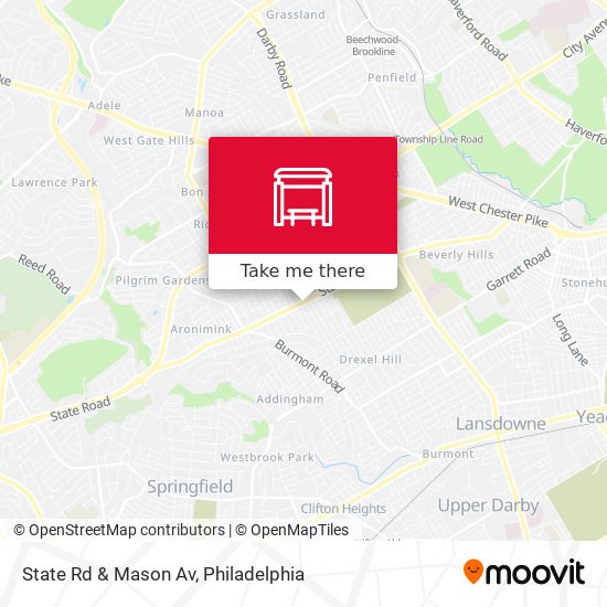 State Rd & Mason Av map