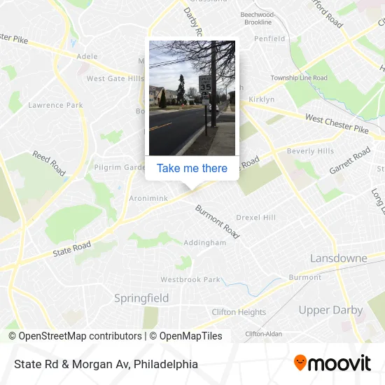 State Rd & Morgan Av map