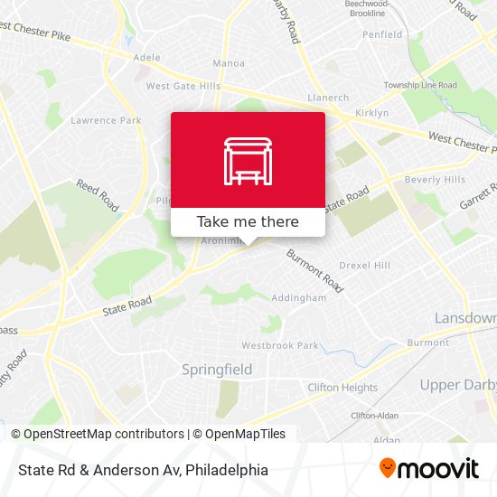 State Rd & Anderson Av map