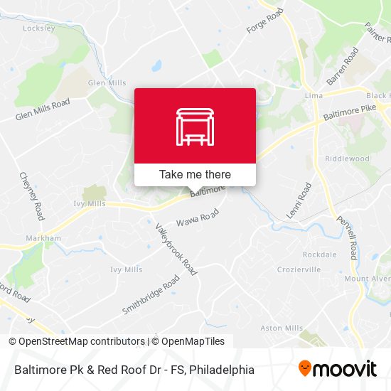 Baltimore Pk & Red Roof Dr - FS map