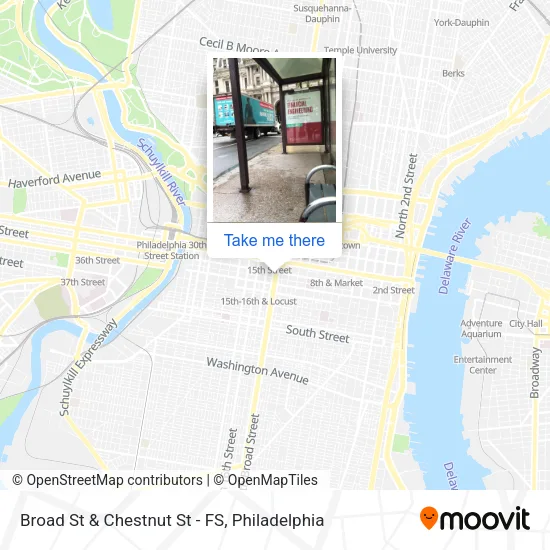 Broad St & Chestnut St - FS map