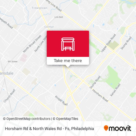 Horsham Rd & North Wales Rd - Fs map