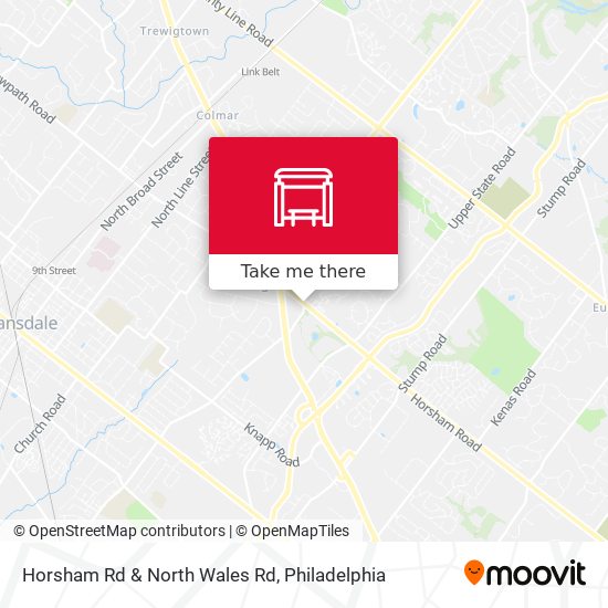 Horsham Rd & North Wales Rd map