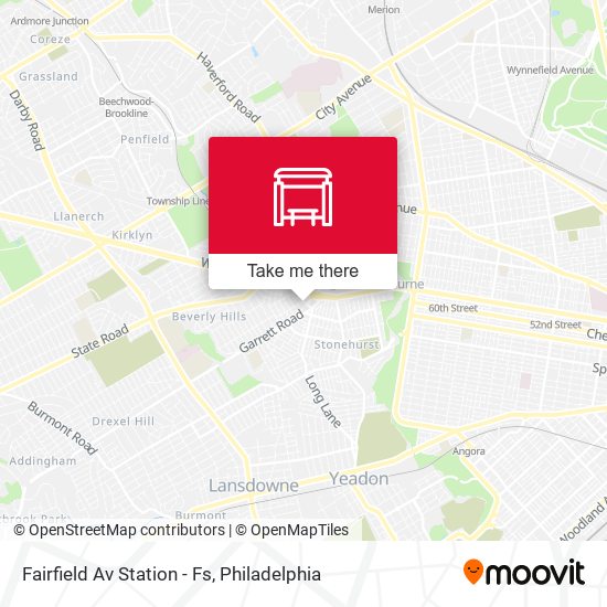Fairfield Av Station - Fs map