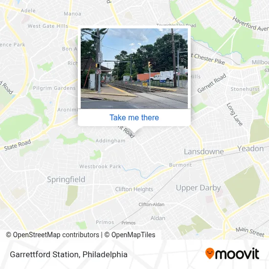 Garrettford Station map