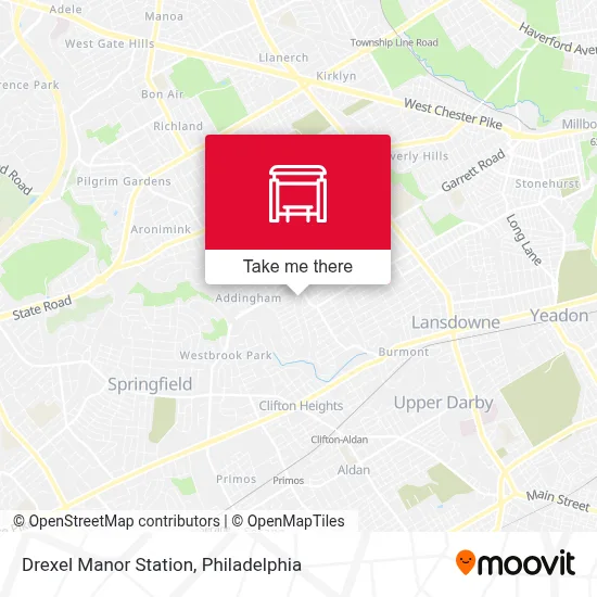 Drexel Manor Station map