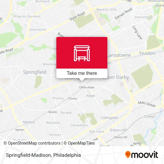 Mapa de Springfield-Madison