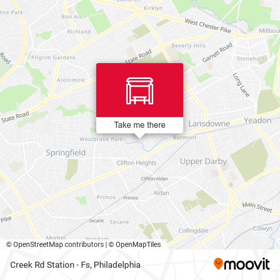 Creek Rd Station - Fs map