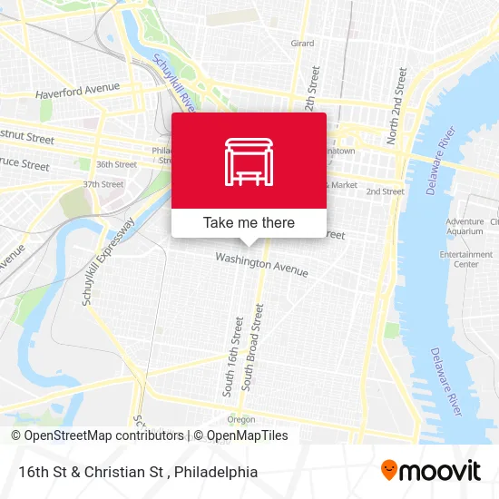16th St & Christian St map