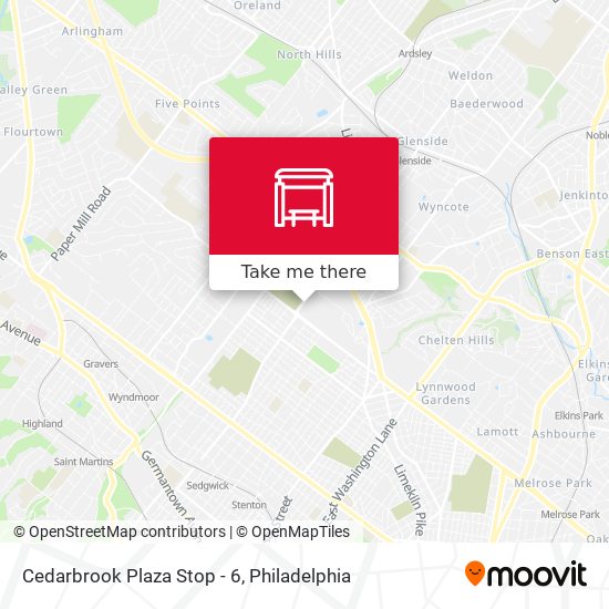 Mapa de Cedarbrook Plaza Stop - 6