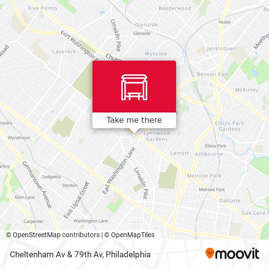 Cheltenham Av & 79th Av map