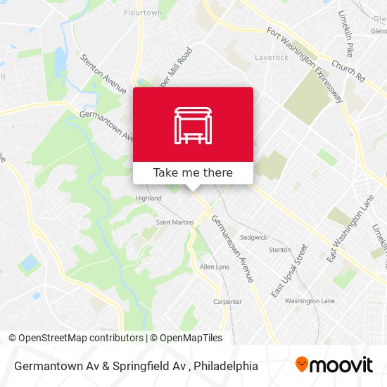 Germantown Av & Springfield Av map