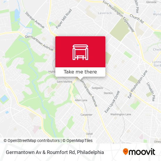 Mapa de Germantown Av & Roumfort Rd