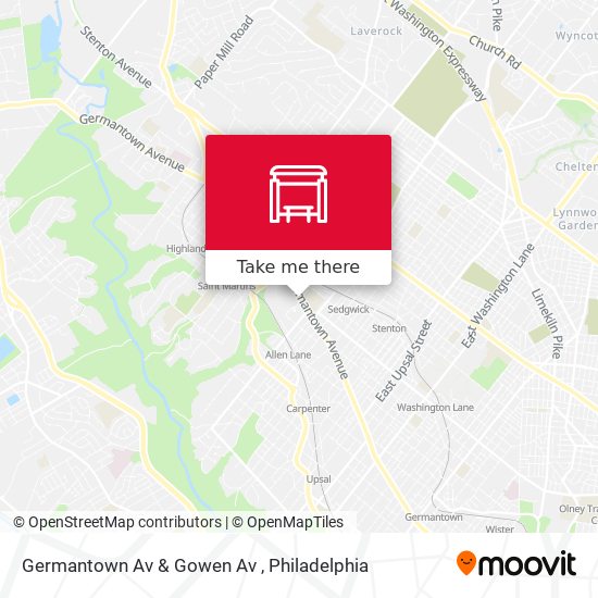 Germantown Av & Gowen Av map