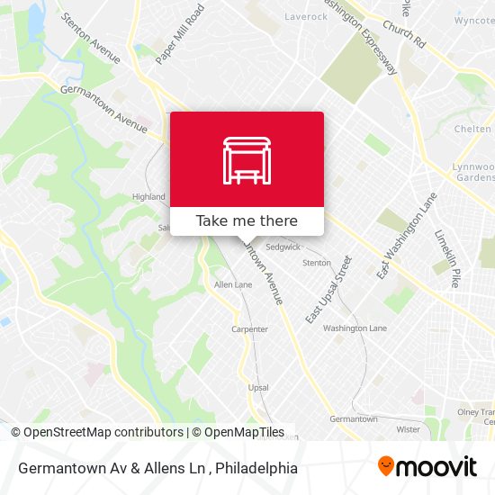 Germantown Av & Allens Ln map