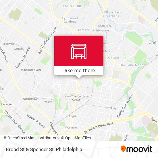 Mapa de Broad St & Spencer St