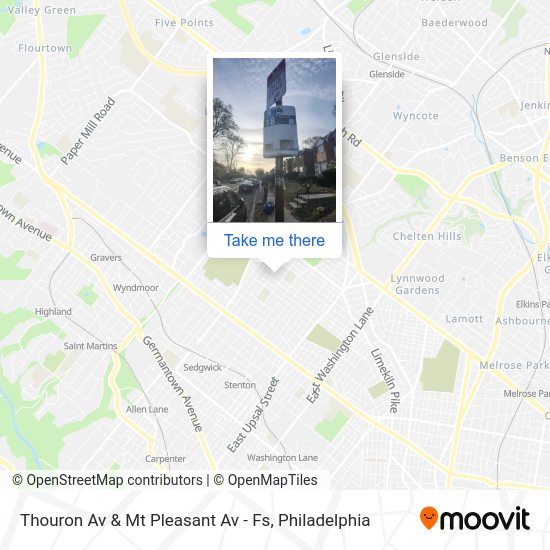 Mapa de Thouron Av & Mt Pleasant Av - Fs